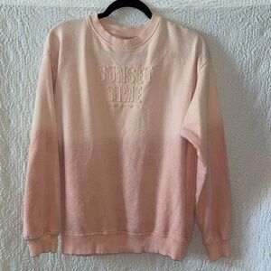 Zara Sunset Time Fleece Long Sleeve Sweatshirt